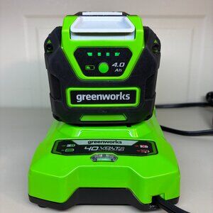 GREENWORKS [BAF724] GENUINE 40V MAX 4.0AH  LITHIUM-ION BATTERY & CHARGER 29482